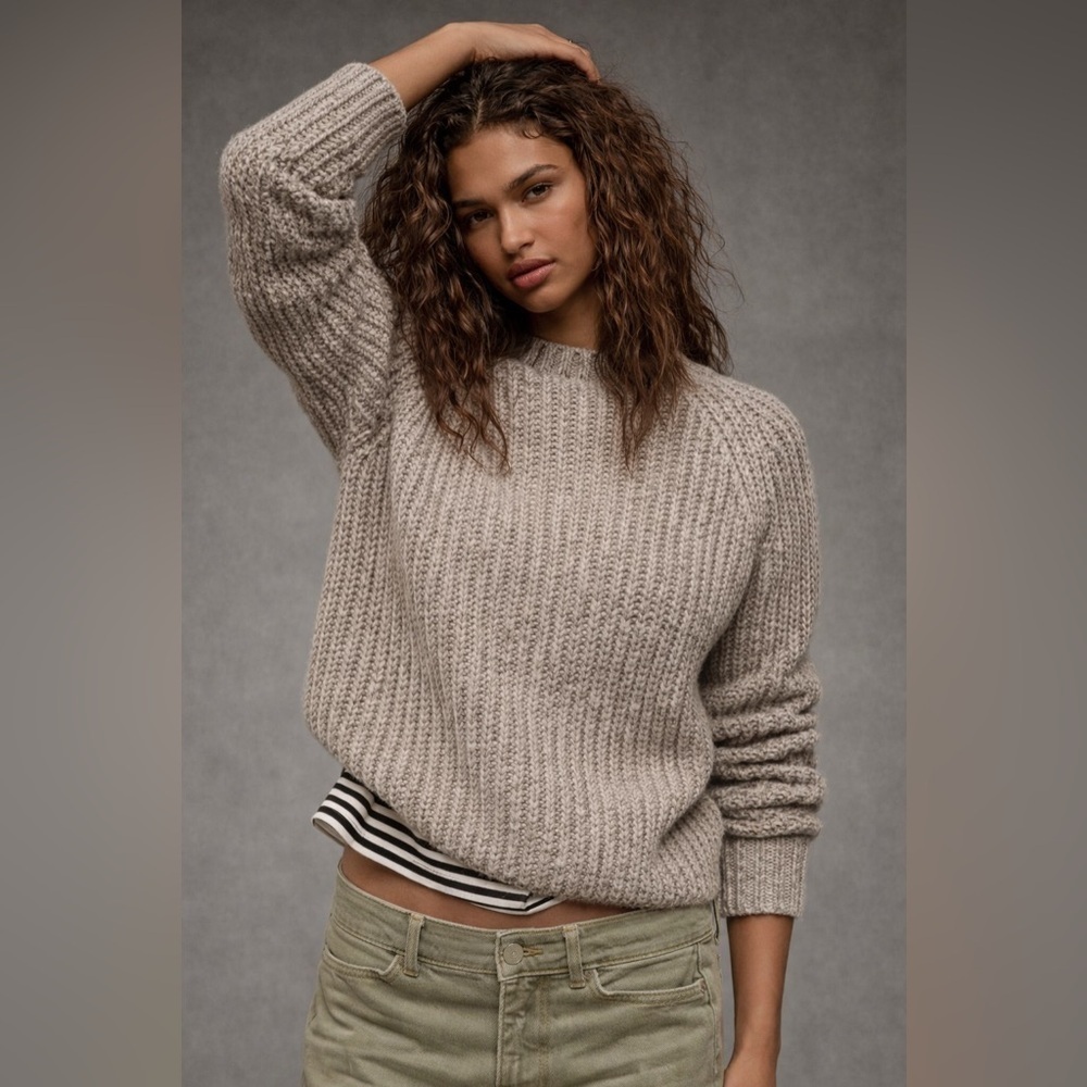 American Eagle Jegging Sweater- Mushroom- Size Small